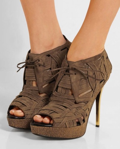 Burberry women brown peep - women's,